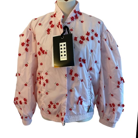 NWT Moncler Genius Simone Rocha Pink Jacket Sz 2 - Picture 9 of 11